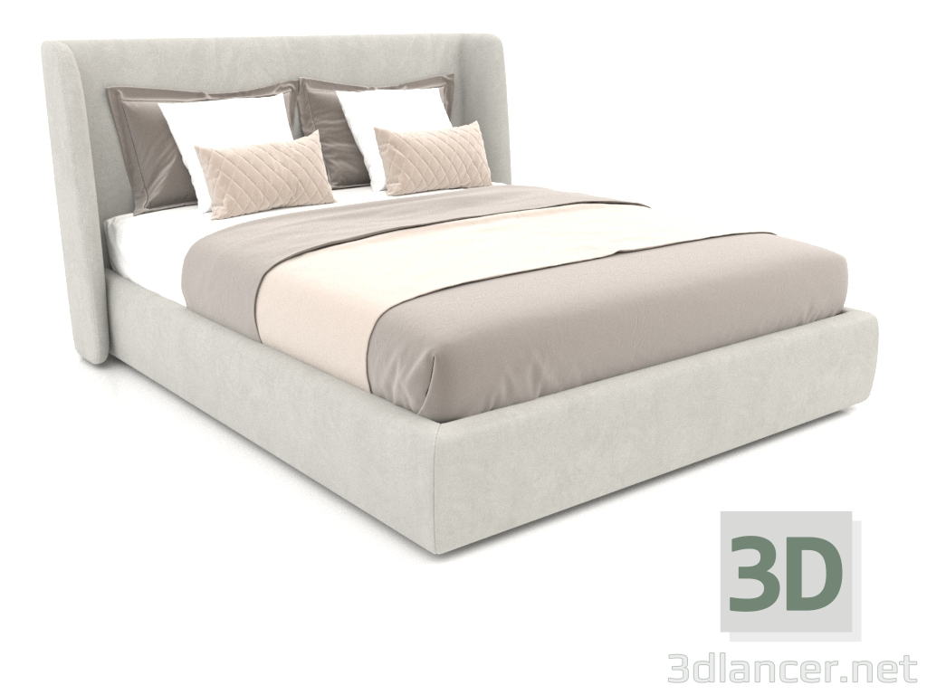 3d модель Кровать двуспальная Porto 1600 – превью