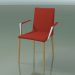 modèle 3D Chaise 1709BR (H 85 cm, empilable, avec accoudoirs, avec revêtement en tissu, L22 chêne naturel) - preview