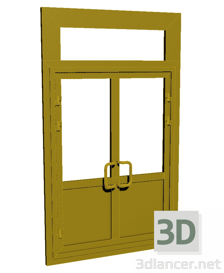 modello 3D Porta d'ingresso in plastica - anteprima