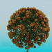 3d model Tree with roses - preview
