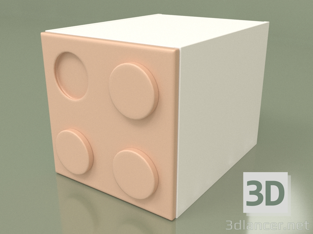 3d модель Дитяча шафа-куб (Ginger) – превью
