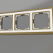 3d модель Рамка на 3 поста Palacio (бронза-белый) – превью
