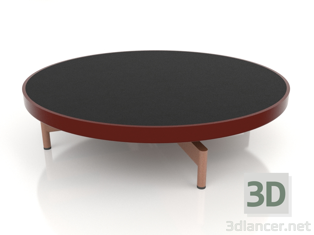 3D Modell Runder Couchtisch Ø90x22 (Weinrot, DEKTON Domoos) - Vorschau