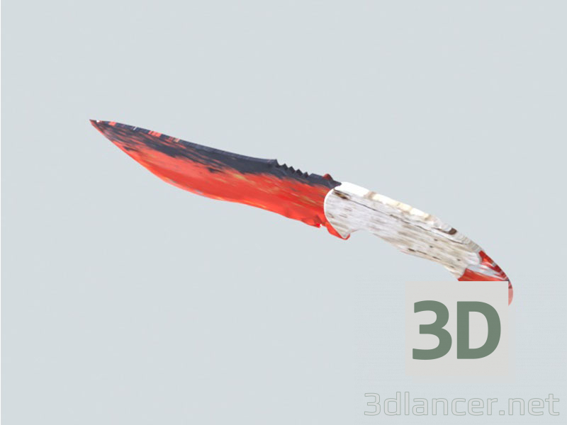 modèle 3D de couteau acheter - rendu
