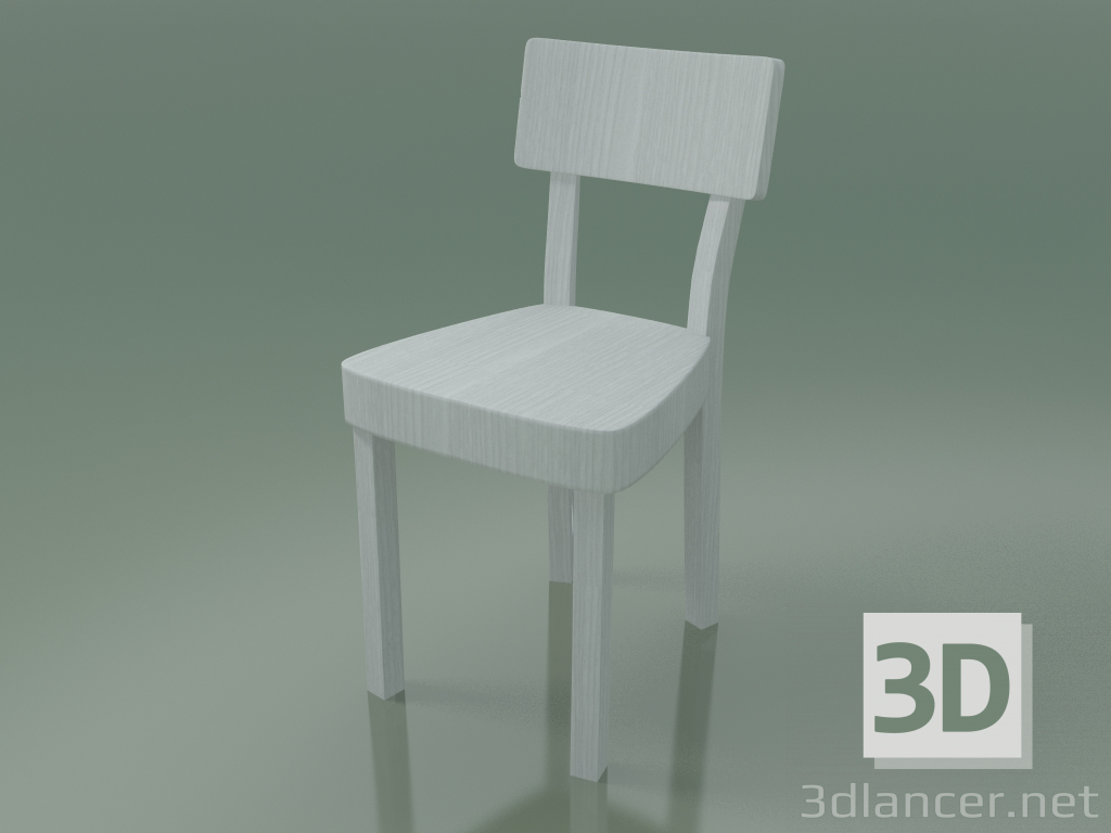 3D Modell Stuhl (123, weiß) - Vorschau