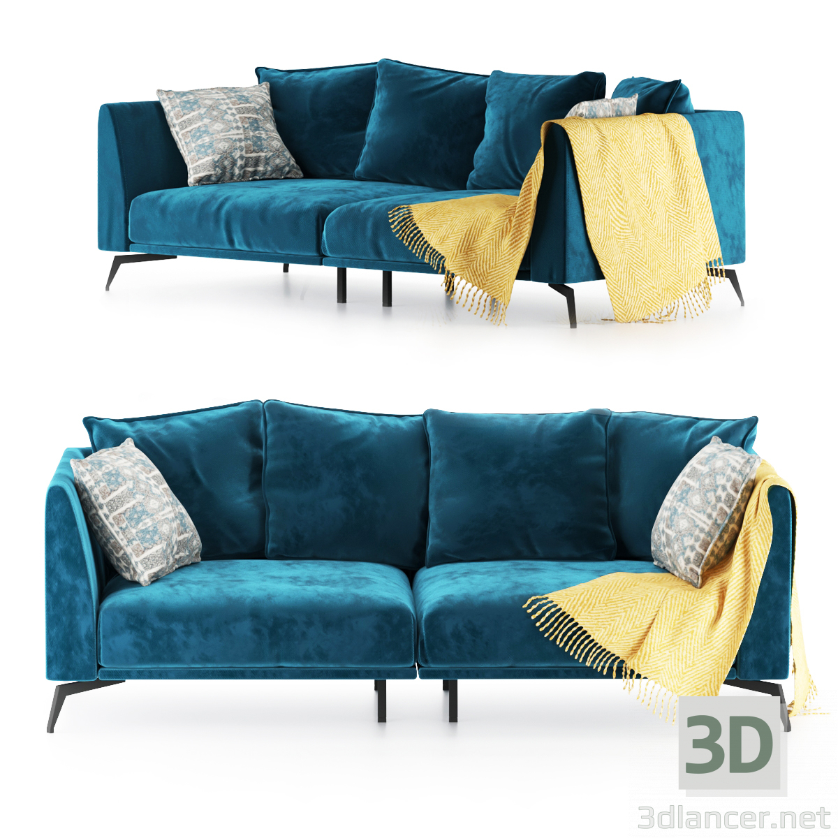 Sofa "Vernon" 3D-Modell kaufen - Rendern