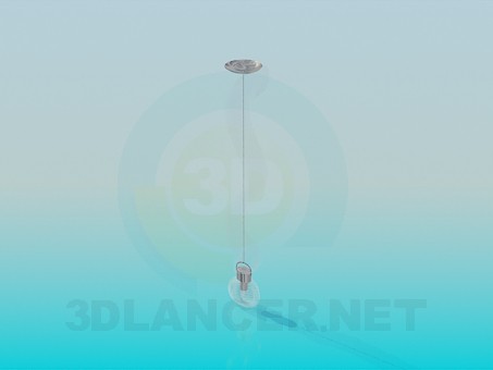 3d модель Одиночный светильник – превью