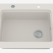 modello 3D Lavello, 1 vasca senza alette per asciugatura - Alabaster Modern (ZQM A103) - anteprima
