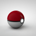 3D Modell Pokemon Ball - Vorschau