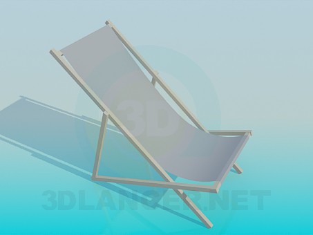 3d модель Пляжний лежак – превью