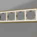 3d model Marco para 4 postes Palacio (bronce-blanco) - vista previa