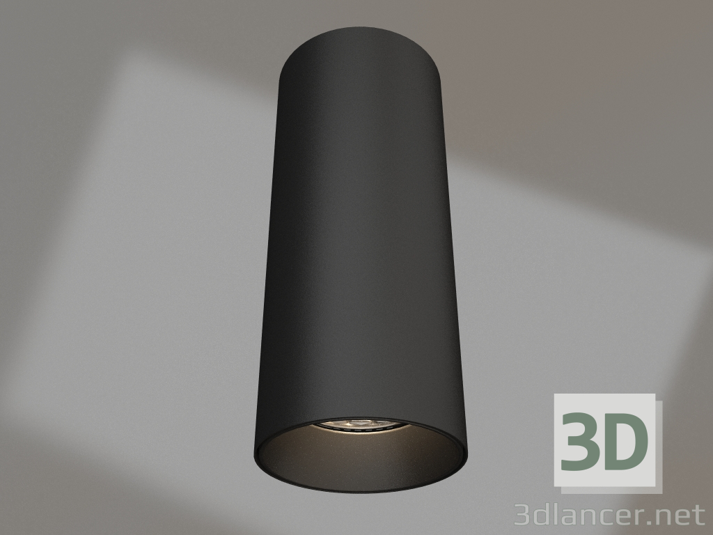 3D Modell Lampe SP-POLO-SURFACE-R65-8W Warm3000 (BK-BK, 40 °) - Vorschau