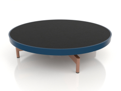 Round coffee table Ø90x22 (Grey blue, DEKTON Domoos)