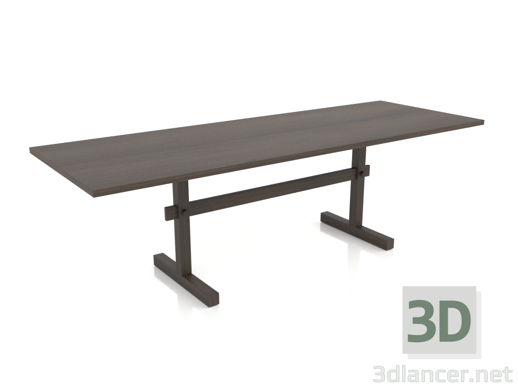 modèle 3D Table à manger Gaspard 240 (Chêne Foncé) - preview