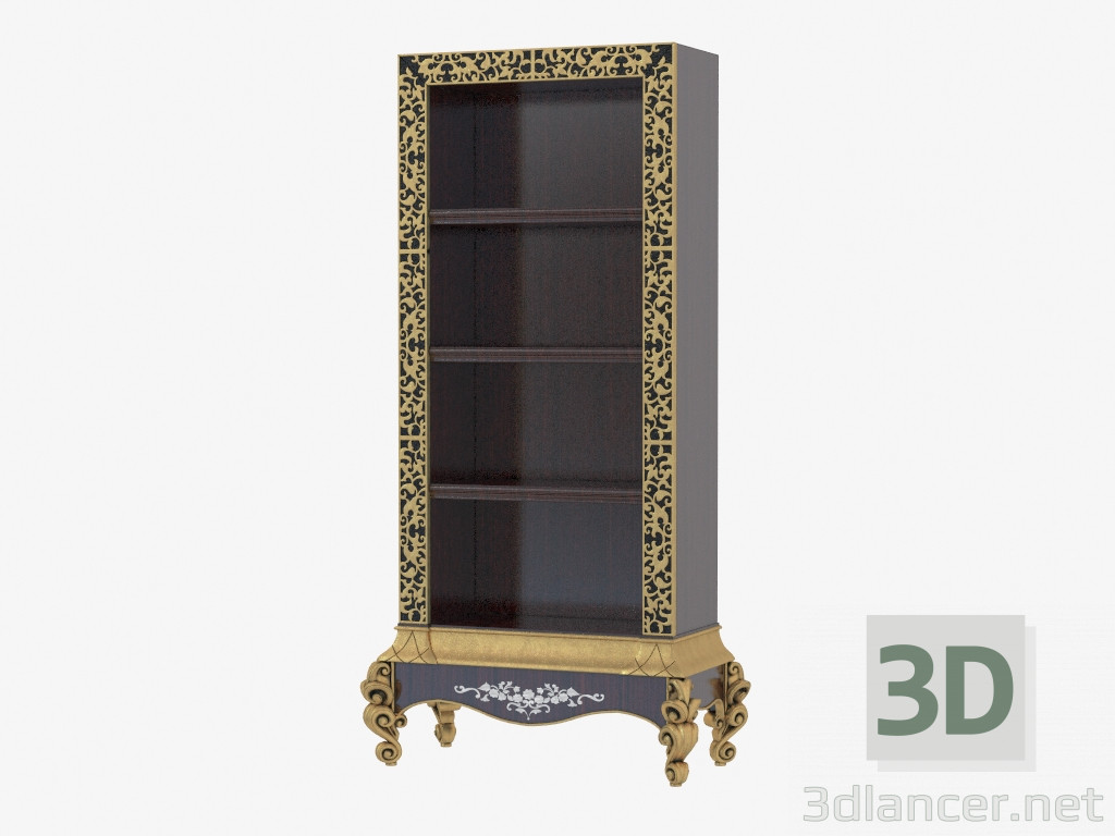 3D Modell Bücherschrank im klassischen Stil 507 - Vorschau