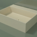 3D modeli Tezgah üstü lavabo (01UN31302, Bone C39, L 60, P 48, H 16 cm) - önizleme