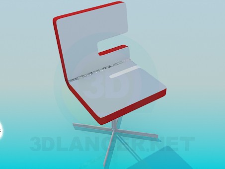 3d model A chair on the stem - preview