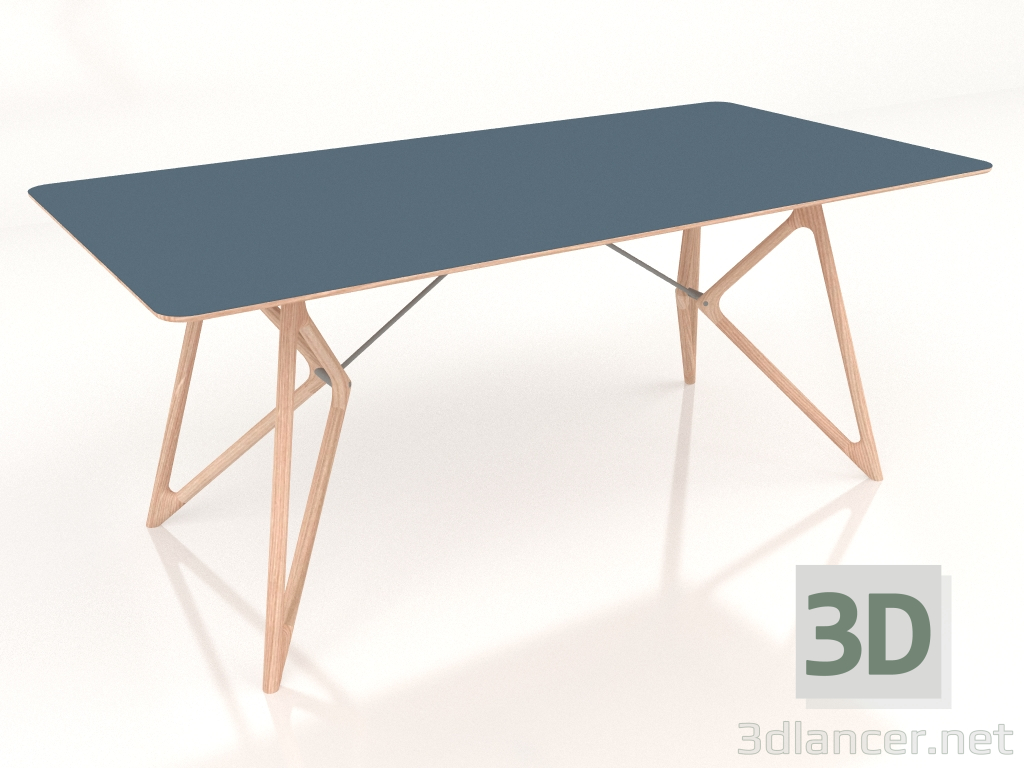 modello 3D Tavolo da pranzo Tink 180 (blu fumo) - anteprima