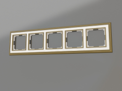 Frame for 5 posts Palacio (bronze-white)