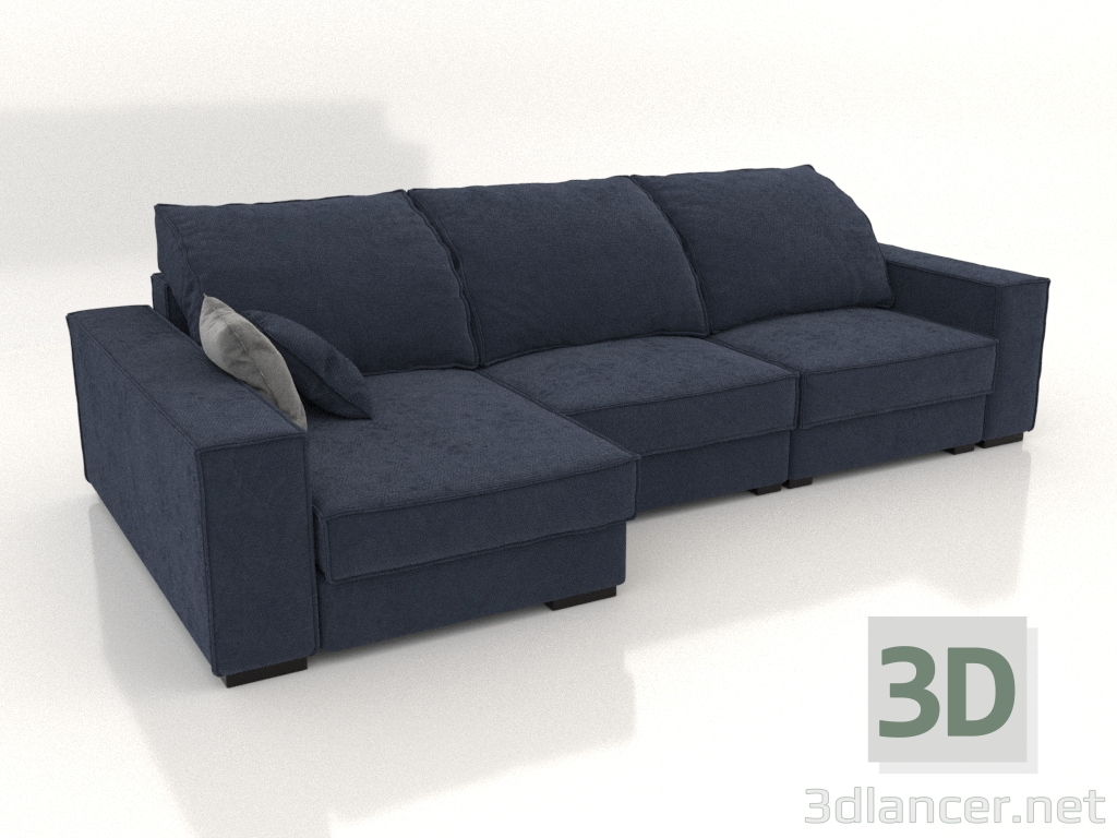 Modelo 3d sofá de canto budapeste - preview