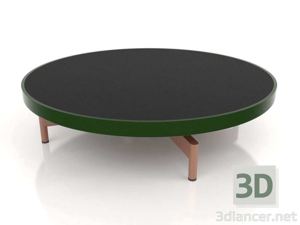 modello 3D Tavolino rotondo Ø90x22 (Verde bottiglia, DEKTON Domoos) - anteprima