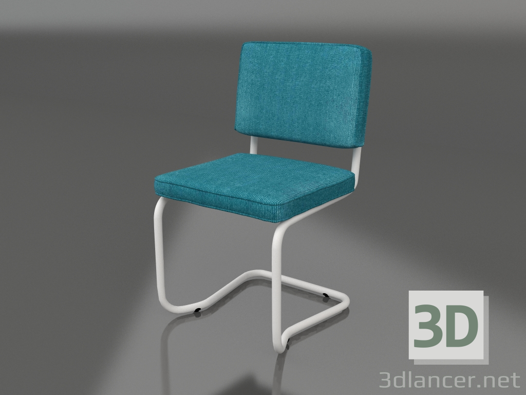 3d model Silla Ridge Rib Kink (azul) - vista previa