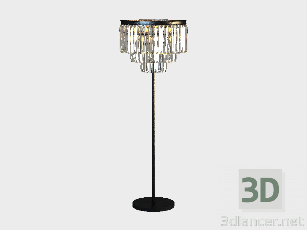 3D modeli Torchiere zemin lamba (FL015-8-ABG) - önizleme