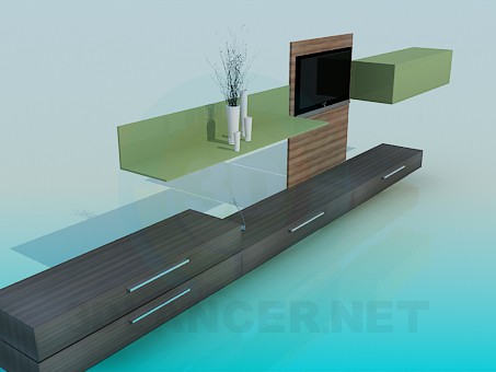 3D Modell Wohnzimmer-Möbel - Vorschau