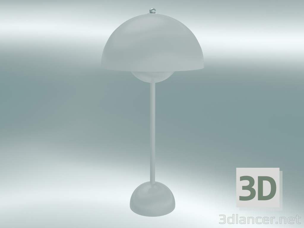 3D Modell Tischlampe Flowerpot (VP3, Ø23cm, H 50cm, Weiß) - Vorschau