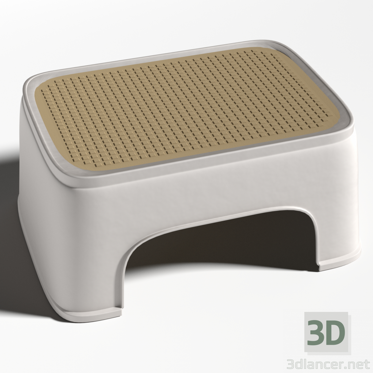 3d Stool footrest model buy - render