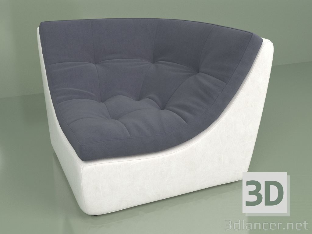 3d model Porto sofa module (P4) - preview