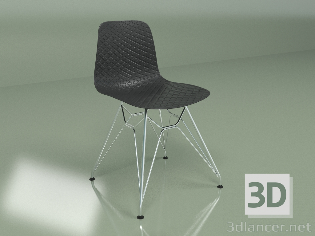 modèle 3D Chaise Eiffel (noir) - preview