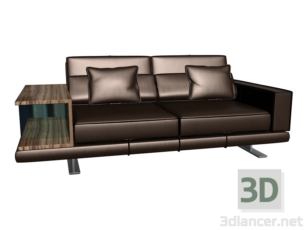 modello 3D Piedistallo divano con vero - anteprima