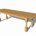 3d model mesa de madera para uso pribado - vista previa