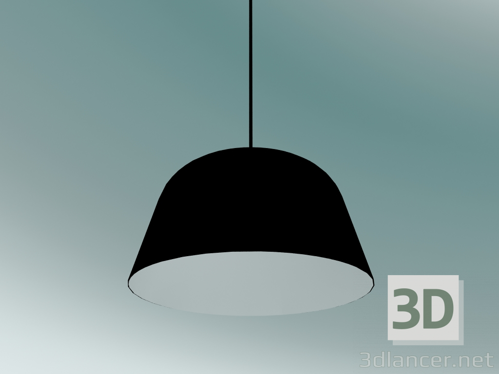 3d model Lámpara colgante Ambit (Ø40, negro) - vista previa