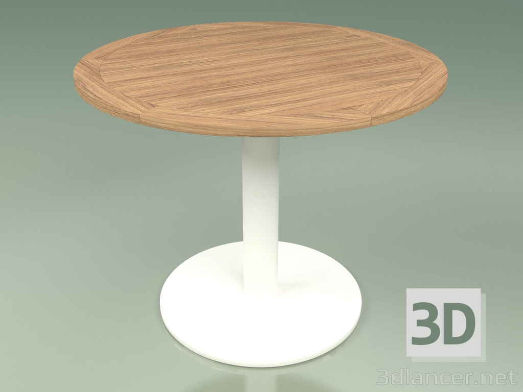 3D Modell Tabelle 003 (Metallmilch, Teakholz) - Vorschau