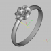 modello 3D anello di fidanzamento - anteprima