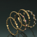 modèle 3D de ensemble d'anneaux acheter - rendu