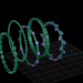 modello 3D di set di anelli comprare - rendering