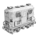 3 डी ट्रेन मिनी डीजल-इलेक्ट्रिक एक्सटिंग्विशर क्लास सी मॉडल खरीद - रेंडर