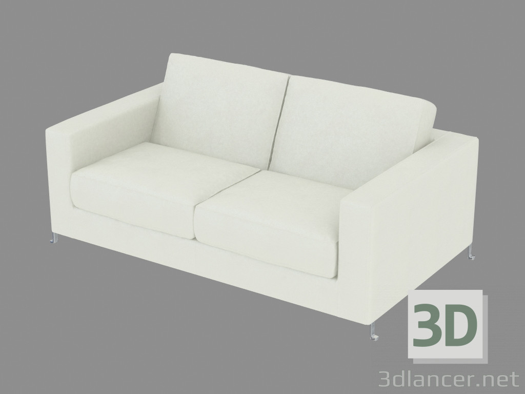 3 डी मॉडल चमड़े के सोफे डबल डिव 155 - पूर्वावलोकन