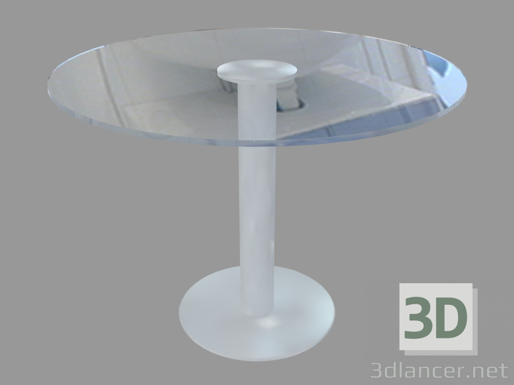 3D Modell Esstisch (Glas 100cm) - Vorschau