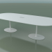 modèle 3D Table ovale 0665 avec manchon isolant pour fils (H 74 - 300x131 cm, M02, V12) - preview