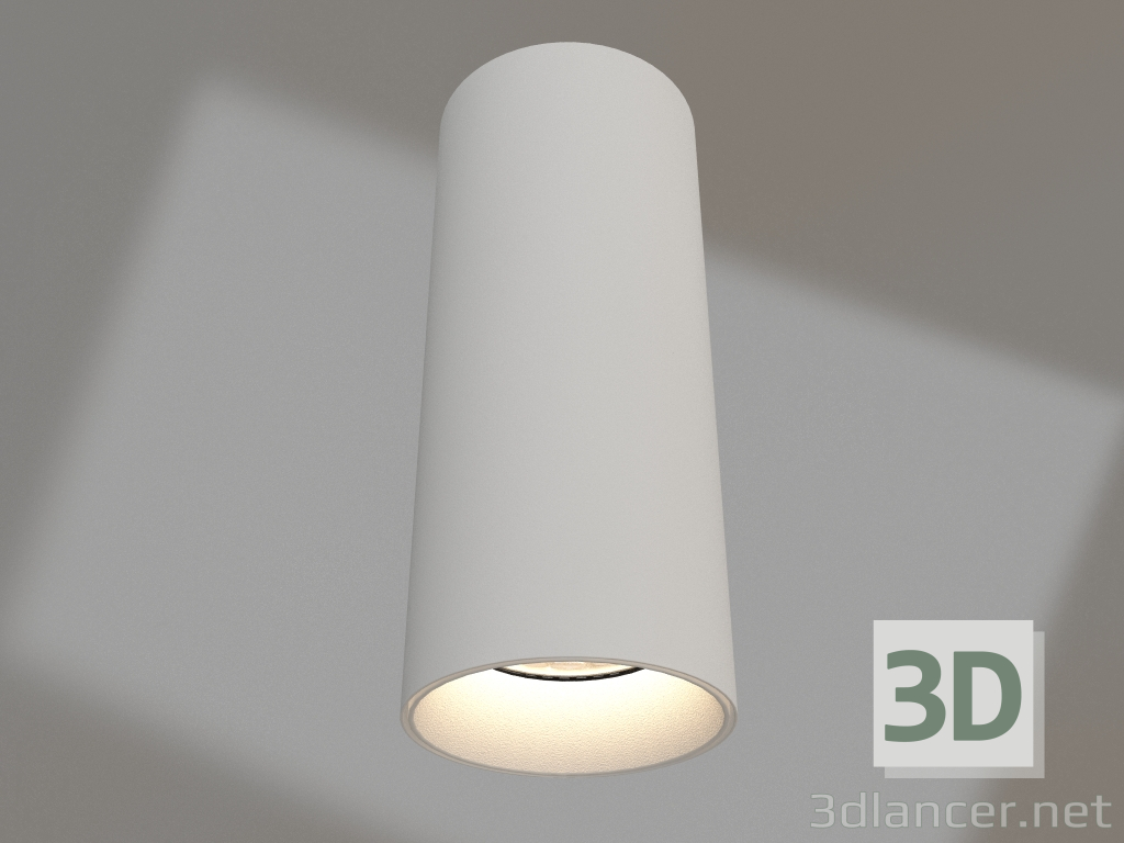 modello 3D Lampada SP-POLO-SURFACE-R65-8W Warm3000 (WH-WH, 40°) - anteprima