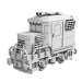 Extintor Mini Diesel-Eléctrico Tren Clase D 3D modelo Compro - render