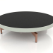 modello 3D Tavolino rotondo Ø90x22 (Grigio cemento, DEKTON Domoos) - anteprima