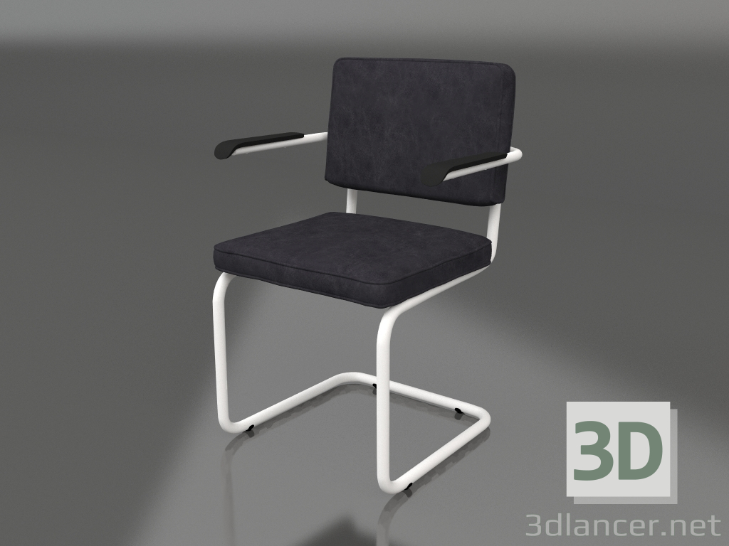 3d model Sillón Ridge (Vintage Charcoal) - vista previa