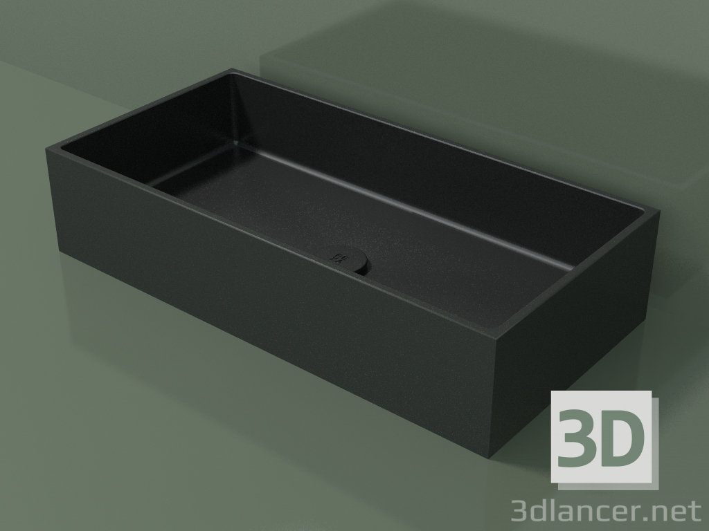 modello 3D Lavabo da appoggio (01UN41101, Deep Nocturne C38, L 72, P 36, H 16 cm) - anteprima