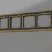 3d модель Рамка на 4 поста Palacio (бронза-черный) – превью