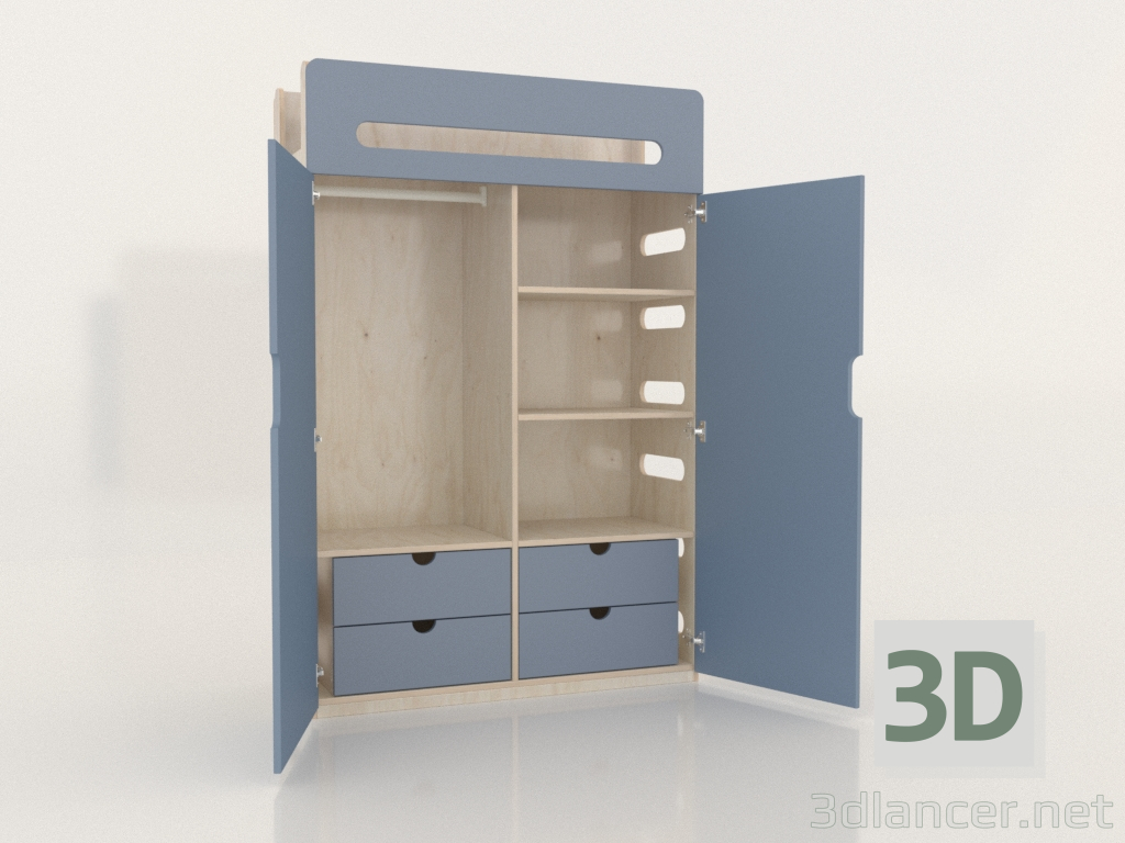 3d model Wardrobe open MOVE WD (WAMWD2) - preview